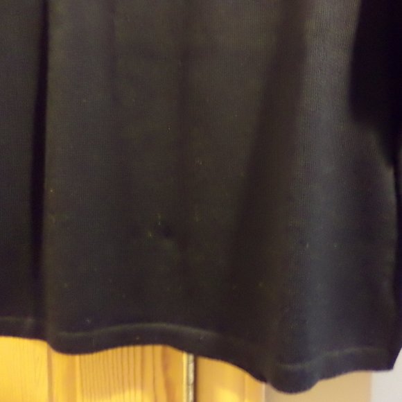 SHANGHAI TANG - Mandarin Neckline -Black ~100% Wool ~ Size: Large (Slim fit) - Picture 2 of 7
